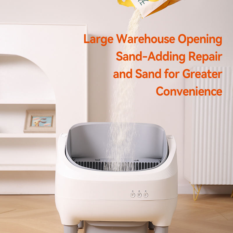 Cost-Effective Low Noise Electric Self Cleaning Cat Litter Box Open Top Smart Cat Toilet with Odor Removal